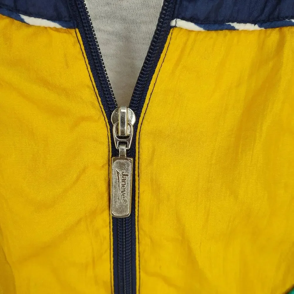 La Costa Spa Los Angeles Vintage Color Block Windbreaker Size Medium - Picture 4 of 7